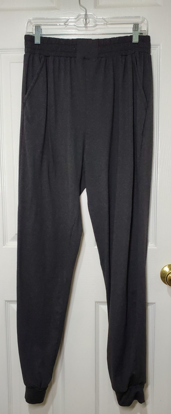 Legging Depot Heather Gray Women’s Jogger Pants – Elastic Waist – Size 1X